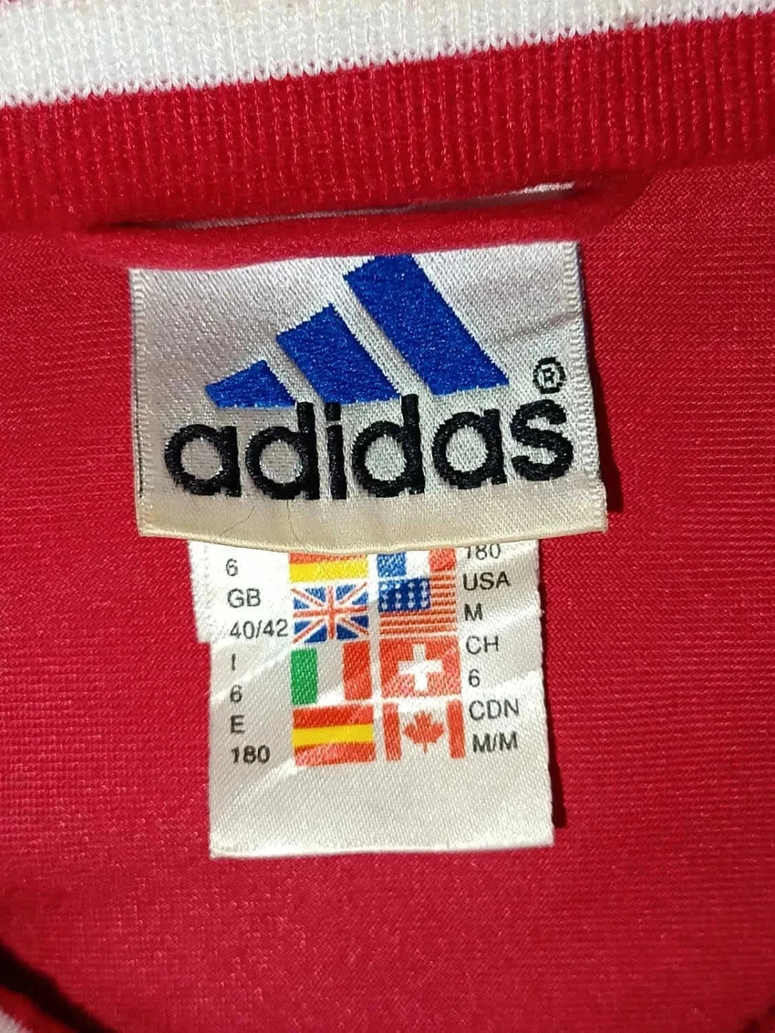 Rode blauwe Adidas vintage Y2K trackjas F180 (M) – photo 11